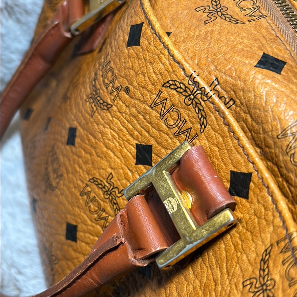 018. Vintage MCM Visetos Boston Bag (cognac) - Picture 9 of 15